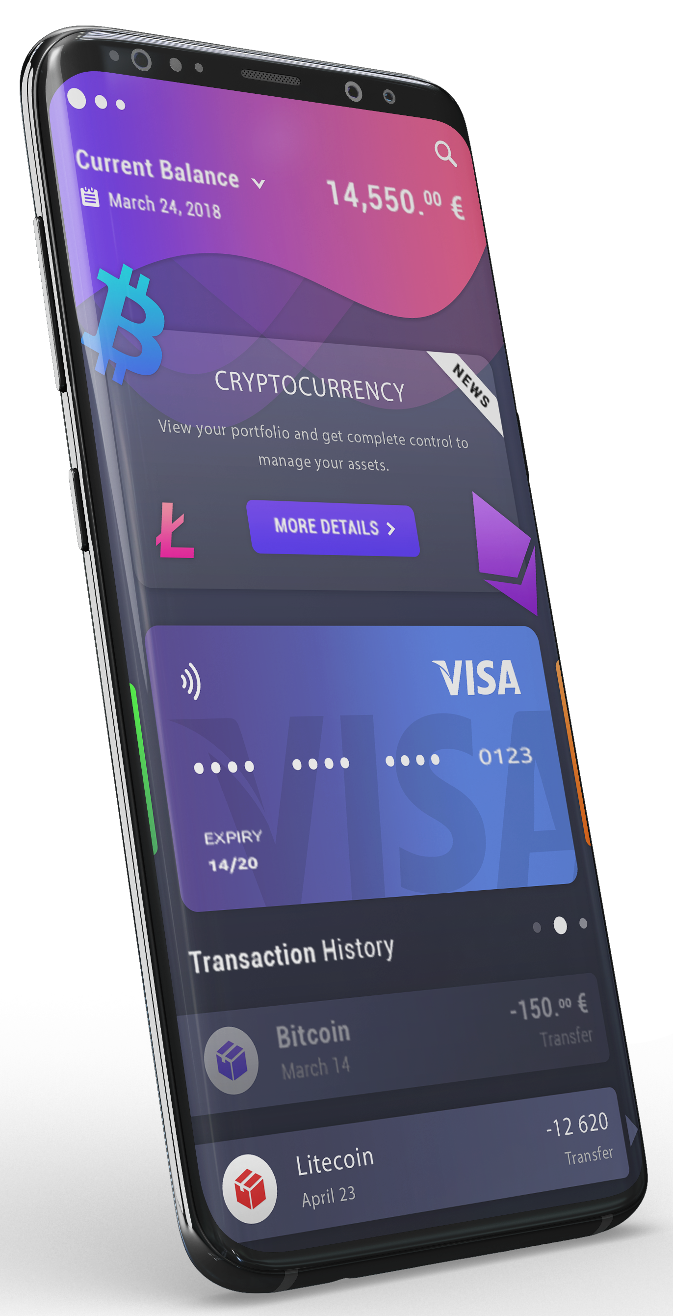 Cryptocurrency software used in Mobile